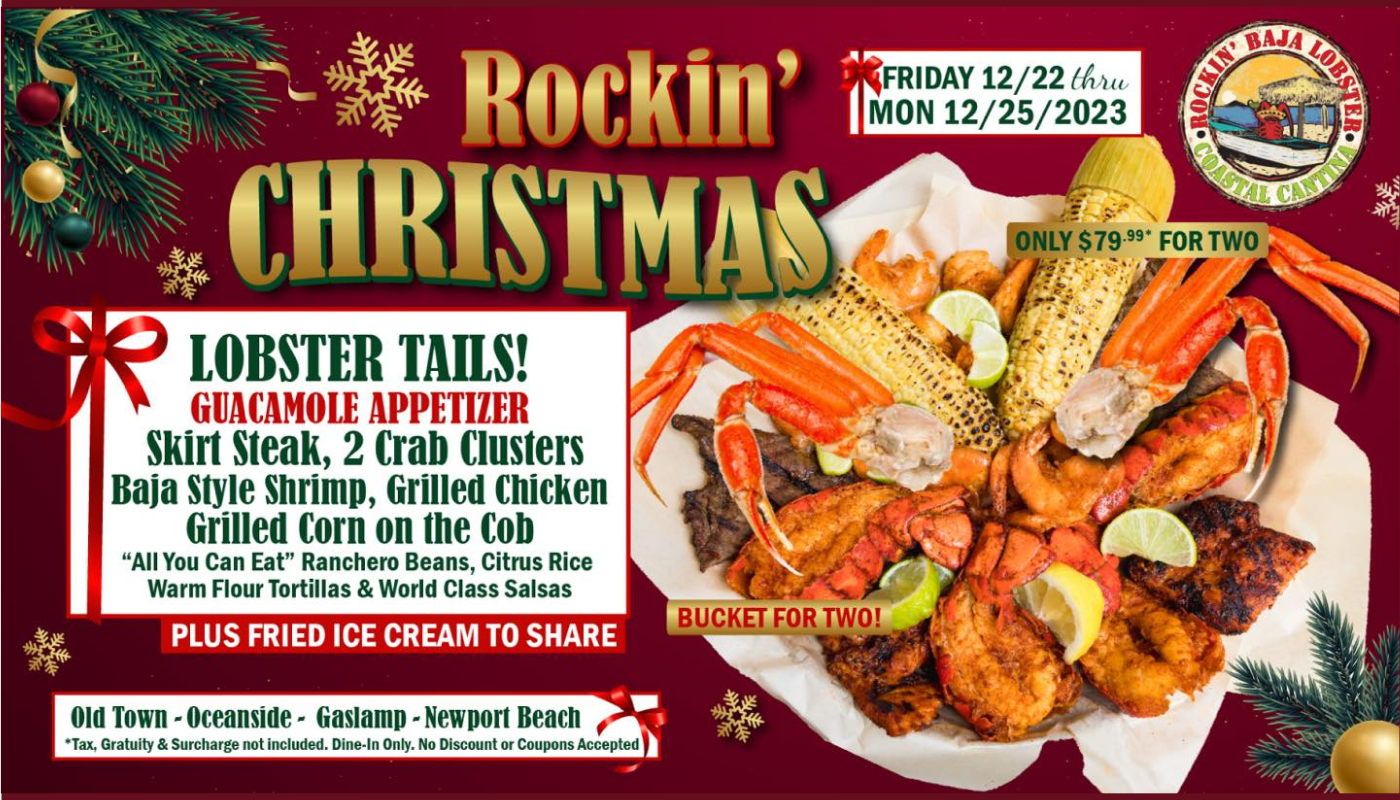 Celebrate the Holidays with Rockin' Baja Lobster's Special Feast