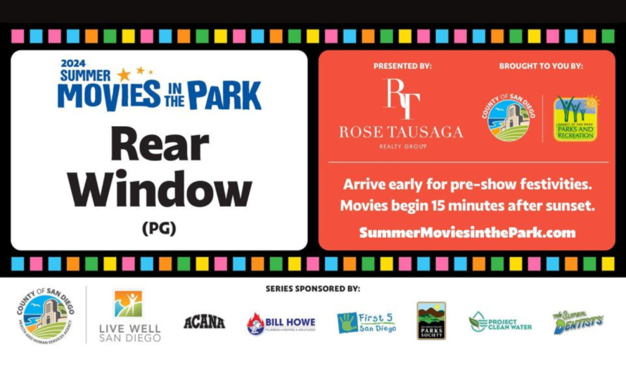 Free Outdoor Screening of ‘Rear Window’ at Heritage County Park